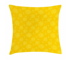 Sun Solar Sketchy Pillow Cover