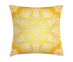 Floral Snowflakes Pillow Cover