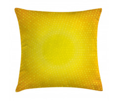 Yellow Ombre Circles Pillow Cover