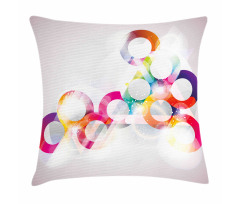 Disc Shapes Circles Pillow Cover