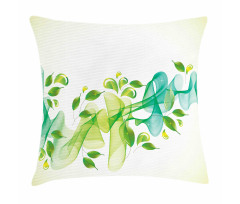 Abstract Floral Design Pillow Cover