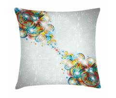 Modern Rainbow Waves Pillow Cover