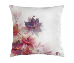 Flowers Burt and Leaf Pillow Cover