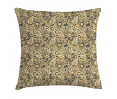 Flowers Stripes Pillow Cover