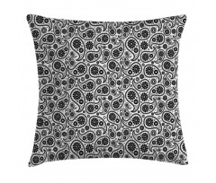 Floral Retro Circles Pillow Cover