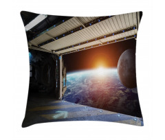 Earth Galaxy Space Pillow Cover