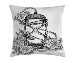 Sketch Style Hourglass Pillow Cover