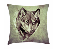Winter Wild Wolf Forest Pillow Cover