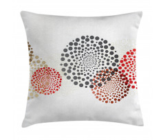 Circled Modern Dots Pillow Cover
