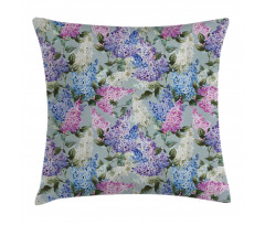 Floral Garden and Leaf Pillow Cover