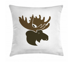 Canadian Deer Head Pillow Cover