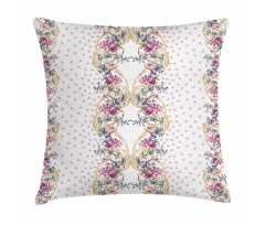 Florishing Romantic Swirls Art Pillow Cover