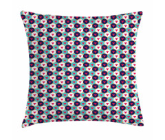 Circular Polygonal Motifs in Trinagles Pillow Cover