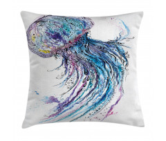 Aqua Colors Creative Pillow Cover