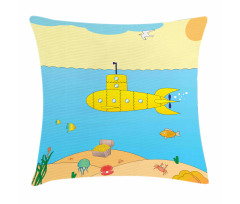Sea Creatures Pillow Cover