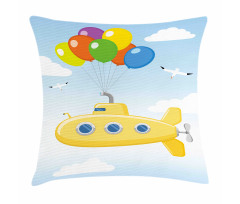 Flying in Sky Pillow Cover