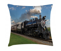 Countryside Train Pillow Cover