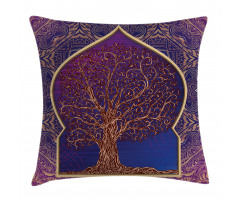 Retro Eastern Branches Pillow Cover