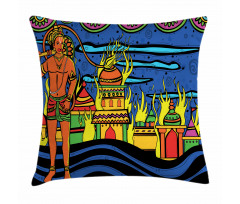 Bohemian Oriental Art Pillow Cover