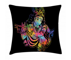 Mystic Ancient Figure Music Pillow Cover