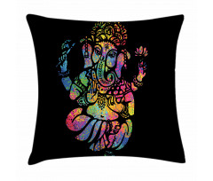 Eastern Lotus Trace Zen Pillow Cover