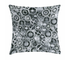 Clock Technologic Pattern Pillow Cover