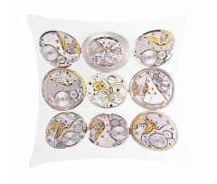 Technical Theme Clock Pillow Cover