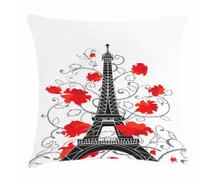 Romantic Paris Art Pillow Cover