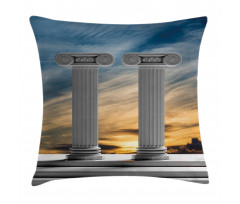 Marble Pillars Pillow Cover