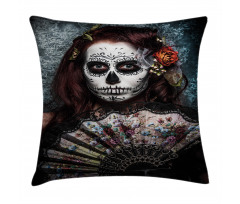 Skull Scary Mask Pillow Cover