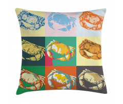Composition of Crabs Pillow Cover