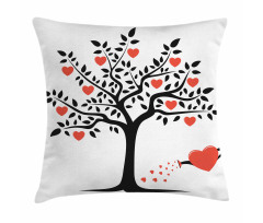 Romantic Love Tree Pillow Cover