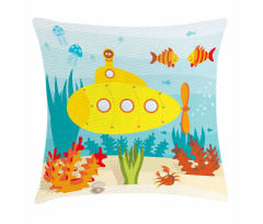 Sea Life Theme Pillow Cover