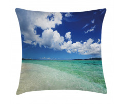 Island Sealife Wavy Sunny Pillow Cover