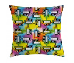 Fun Characters Pattern Pillow Cover