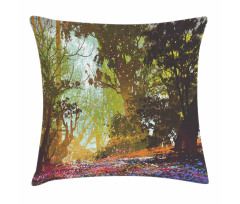 Spring with Fall Leaves Pillow Cover