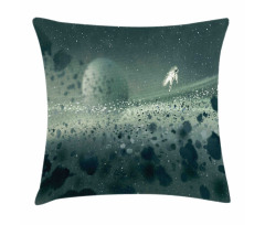 Moon Astronaut Pillow Cover