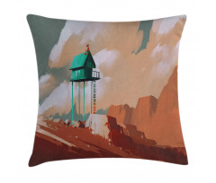 Little Wood House Pillow Cover