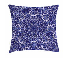 Bohemian Floral Circle Pillow Cover