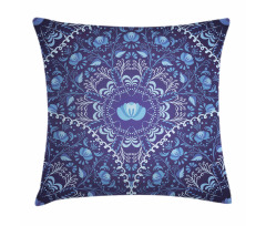 Oriental Circular Design Pillow Cover