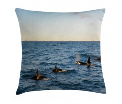 Whales in SeOcean Pillow Cover