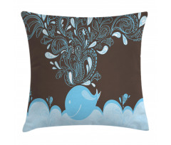 Batik Sea Whale Tribal Pillow Cover