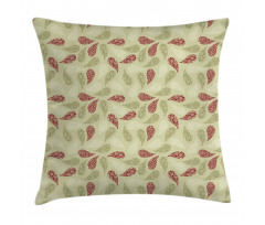 Floral Leaf Pattern Pillow Cover