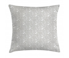 Abstract Flowers Leafs Pillow Cover