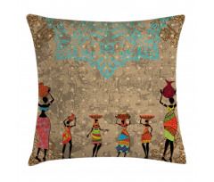 Folkloric Boho African Pillow Cover