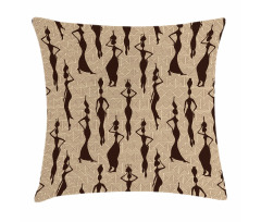 Woman Geometric Pillow Cover