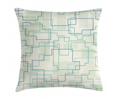 Future Town Design Pillow Cover