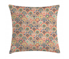 Floral Old Display Pillow Cover