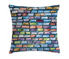 Colored Mosaic Walls Pillow Cover
