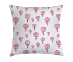 Vintage Air Balloons Pillow Cover
